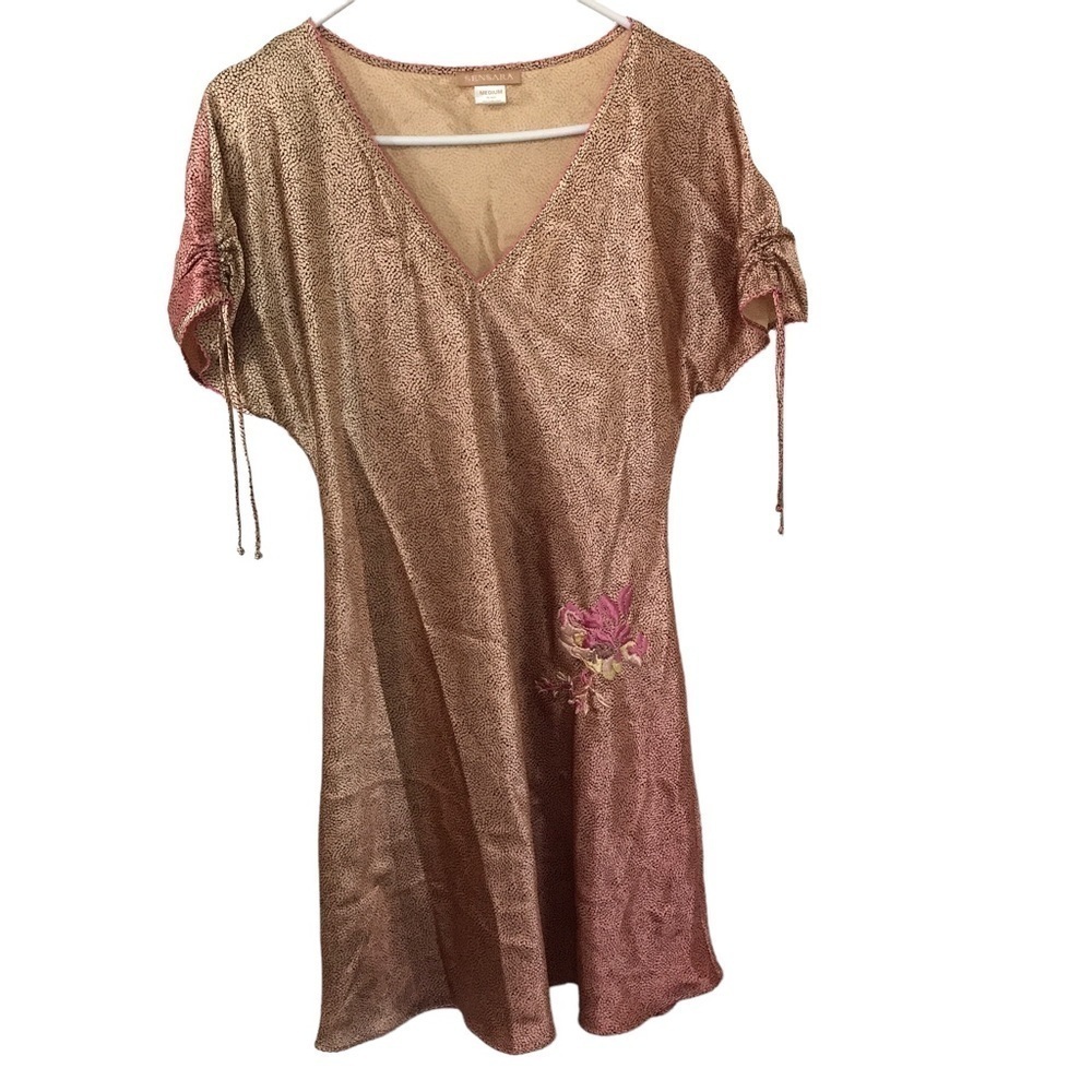 3/$15 Sensara pink beige Ombre short sleeve pajama gown